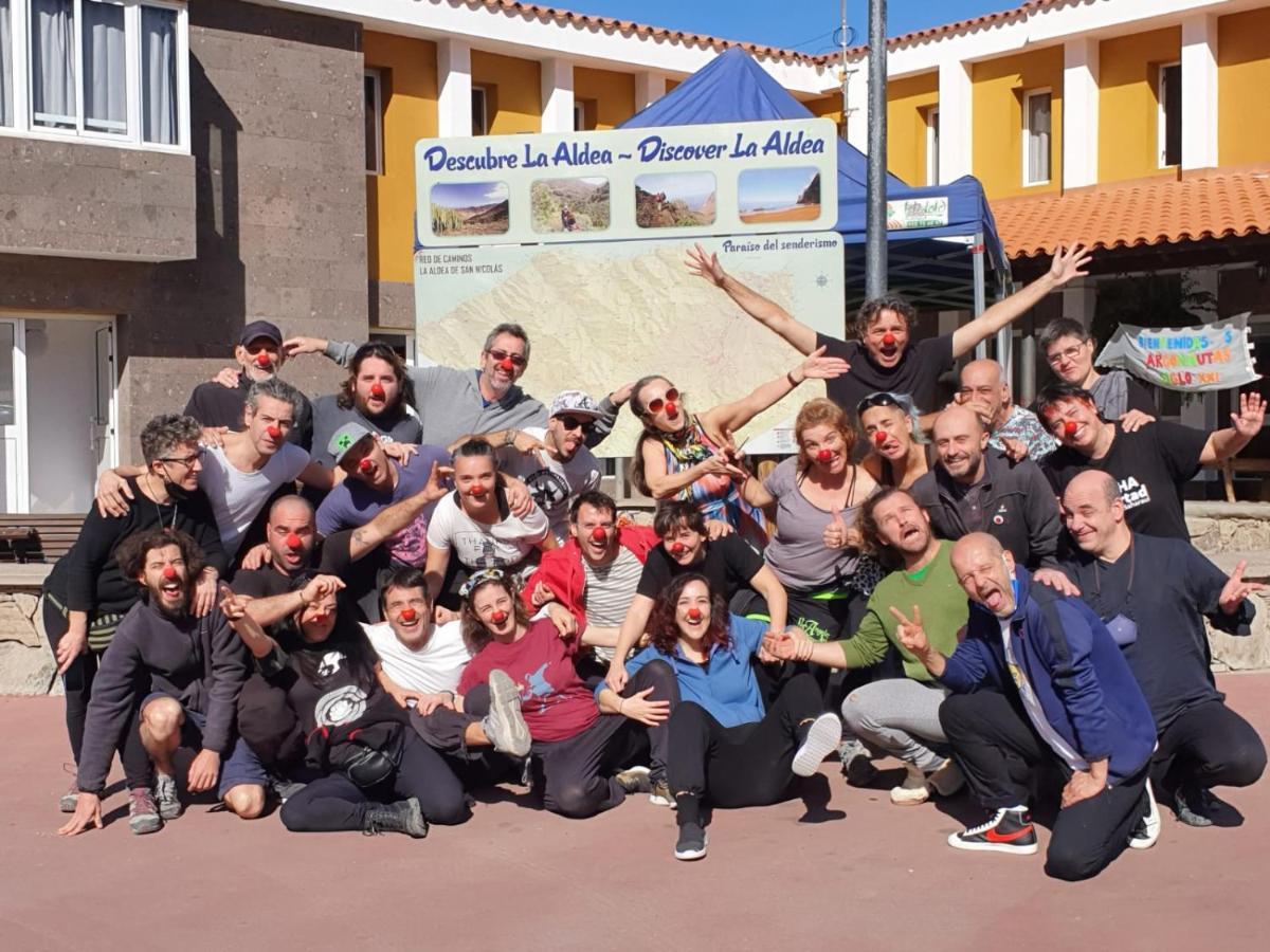 La Hoyilla Hostel - La Aldea San Nicolás Eksteriør bilde