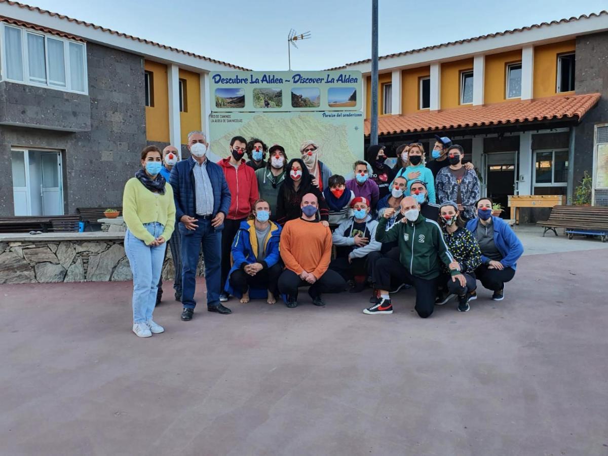 La Hoyilla Hostel - La Aldea San Nicolás Eksteriør bilde